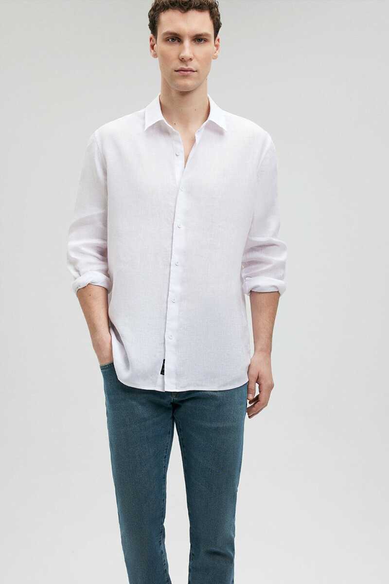 Mavi - Mavi Uzun Kol Beyaz Erkek Gömlek 0210492-620
